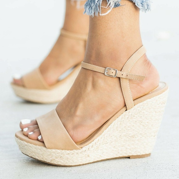 HOT🔥Natural Mary Jane Espadrille Sandal sz 9 & 10 - Picture 1 of 5